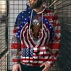 Com capuz masculino bandeira retro dos EUA 3D Capuz de impressão nacional da Amercia Sweatshirt Slave Longre a Spring Men Spring Men Roupas 4xl