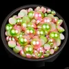 Other See Pic Mix Size Abs Half Round Imitation Pearl Bead Flat Back Scrapbook Beads For Jewelry Making Craft Nails Shoes Clothing Dr Dhztm