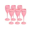 Acrylique Incassable Champagnes Verres À Vin Acrylique Veuve Rose Orange Flûtes À Champagne En Gros Partie De Mariage Décoration