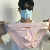 Slips ORLVS Slips pour hommes Sexy Hip-levage culotte déchirée Modal confortable respirant avant arrière conception creuse sous-vêtements de jeunesse
