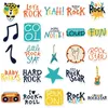 50 -stks punk rock stickers rock- en rolmuzieksticker vinyl waterdichte stickers metalen band voor waterfles laptop skateboard computertelefoon volwassenen tieners kinderen wes001