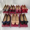 Scarpe casual di marca in pelle piatta piatta dorata classica testa tonda tacco spesso scarpe da sposa piccole taglia 34-40