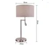 Lampes de table Lampe de bureau Style USA pour salon Lampe de lecture Protection des yeux Étude LED E27 et