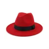 Beanie/crânio Caps Mulheres homens amarelos fedora chapéu unissex lã Felta chapéus de jazz elegante bandas pretas vasta vasa panamá trilby tap t2221013