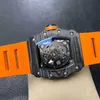 Zakelijke vrije tijd RM35-02 Volledig automatisch mechanisch horloge-tape heren Watch QQ6Y