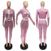 Calças de duas peças femininas elegantes impressão de cães de cães de duas peças conjunto feminino de streetwear de moda o pescoço calças de colheita de colheita de capa combinando com roupas T221012