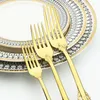 Dinnerware Sets Gold Vintage Tableware 18/10 Silverware Stainless Steel Flatware Dinner Knife Fork Spoon Wedding Xmas Western Cutlery