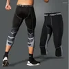 Pantaloni da uomo Leggings attillati a compressione da uomo Sport da corsa Palestra da uomo Fitness Jogging Pantaloni ad asciugatura rapida Allenamento Abbigliamento da allenamento Esercizio