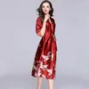 Indumenti da notte da donna Estate Rosso Grigio Sposa Abito da sposa Raso Camicia da notte da donna di lusso Camicia da notte sexy Lady Kimono Accappatoio Abito Negligee