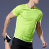 متعدد الألوان سريع الجافة جافة الأكمام الجري رياضة Tirt الصالة الرياضية قمصان القمصان اللياقة