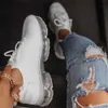 Scarpe da corsa Sneakers da donna Tendenze 2022 Autunno Nuovo tessuto elasticizzato Scarpe vulcanizzate casual traspiranti da donna 35-43 Scarpe sportive di grandi dimensioni