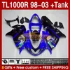 Suzuki Srad TL-1000 TL 1000 R 1000R 98-03 블루 블랙 스톡 차체 162NO.1 TL1000 R TL1000R 98 99 00 01 02 03 TL-100R 1998 1999 2000 2002 2003 페어링