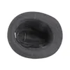 Beanie/Skull Caps Wuaumx New Men's Hat Autumn Winter Fedoras Hat For Male Solid Black Felt Bowler Hats Gentleman Jazz Caps Classics Men's Fedoras T221013