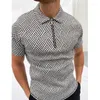 メンズポロの半袖ポロ大きなルーズTシャツジッパーカラーマッチング服豪華なアメリカ。