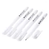 1 pièces ensemble de stylos Gel blanc 1mm pointe Fine stylos à croquis pour artistes papiers noirs dessin Design Illustration Art fournitures