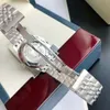 Herenmechanisch horloge 316L Silver roestvrijstalen behuizing 39 mm Diameter Japan 8215 Uitstekende beweging Automatische wikkeling saffierspiegel Zwart letterlijk luxe horloge