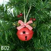 Décorations de Noël 1/2pcs Bells Ornement avec arc en métal Jingle Pendentif pour la maison Arbre de Noël Année Fête Suspendue Décor Navidad Noel