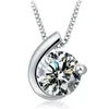 Collier en Argent Moon Bay Cadeau de Noël Micro Incrustation Cubic Zirconia Collier Pour Femme