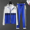 Herrspårar Mens Tracksuits Sweat Sweet Sportswear Sports Fashion Hoodie Jackor Casual outfit Jogging Tops and Pants Set Sports Suit Designe