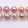 Ketten Mehrfarbige barocke Süßwasserperle 13–14 mm kultivierte natürliche mehrfarbige Halskette 18" Damen