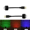 Dizeler Mini USB Partisi Renkli Işık Ses Aktif Dönen Disko Top DJ Işıkları RGB LED aşama efekt lambası