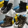 Snow Motocycle Martin Boot Designer Boots Ankle Boots Platform Down Leather Winter Skiing Shoes Non-Slip Outsole Boots No418