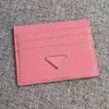 BOX Designer Credit ID Card Holder Purse Luxury Slim Sheepskin Leather Wallet Money Bags Big Plaid Cardholder Case for Men Women Fashion Mini Cards Bag wholesale