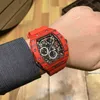 Luxe RM polshorloge Mill Business Leisure R50-03 Automatisch mechanisch Millr Watch Red Carbon Fiber Case Tape Men's Watch Designer waterdicht