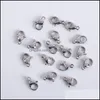 CLASPS HOOKS 20st/Lot rostfritt stål hummerklassar för smycken som tillverkar halsbandarmband hitta slutanslutningar krokar tillbehör dhxn4