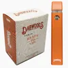 1.0ml dabwoods 일회용 vape 펜 2-3 배송 일 280mAh 충전식 배터리 빈 510 기화기 펜 오렌지 스타터 키트 500pcs/case