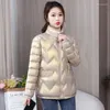 Damengrabenm￤ntel Winterjacke 2022 Frauen gl￤nzend Parkas Mantel Lose dicke weibliche Baumwolle gepolsterte Parka Soild Student Schnee Casual Outerwea