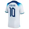 Kane Sterling Soccer Jersey 2022 Rashford Englands Sancho Saka Grealish Mount Foden Maguire 23 National Football Shirt Men Women Kids Kit Set Uniforms Tops