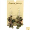 Dangle Lustre Naturel Pierre Ébréchée Boucles D'oreilles Goutte Dangle 7 Chakra Irregar Perle Cristal Pour Femmes Mode Bijoux Faits À La Main Delive Dhet2