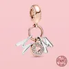 925 Ayar Gümüş Dangle Charm Kadın Boncuk Yüksek Kaliteli Takı Hediye Toptan Kolye Sanatsal Yaratıcılık Dangle Boncuk Fit Pandora Charms Bilezik DIY