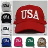 I berretti da baseball Trump Hat rendono l'America ancora una volta grandi cappelli Donald Trump Republican Snapback USA Flag Mens Party