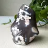 Dekorativa figurer Natural Stone Killer Whale Agate Crystal Flame Home Decoration Gemstone Chakra Healing Crystals