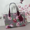 Дизайнерская женская большая сумка Роскошная цветочная сумка для покупок Двусторонняя сумка Сумки Женские сумки
