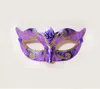 Party Mask Män kvinnor med bling Gold Glitter Halloween Masquerade Venetian Masks For Costume Cosplay Mardi Gras T1015