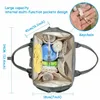 Skötväskor Stor kapacitet Ryggsäck Vattentät Gravid Baby Med USB-gränssnitt Mummy Travel För Barnvagn 221014
