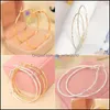 Hoop Huggie Bamboo Knot Hoop oorbellen Fashion sieraden Verplated Gold Earring Women Ear Studs Big Circle Hollening Out 0 49SD F2B Drop D DHFGC