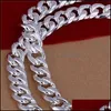 Chains 925 Sterling Sier 10Mm 22-Inch Men Necklace Side Chain Atmospheric Statement Gift Party Jewelry 2700 Q2 Drop Delivery 2022 Nec Dh5Xs