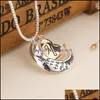 Pendentif Colliers Lune Amour Coeur Pendentifs Collier Femmes Hommes Msee Pics Jour Lettre Colliers Bijoux De Mode Chaîne I You Mom 2 5Hqa F Dhlxe