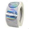 Bolsas de joias bolsas bolsas de jóias 100-500pcs 1 polegada adesivos holográficos Obrigado por apoiar minha pequena empresa Rainbow Wrap B dhwbe