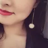 스터드 이어링 1 쌍 푹신한 폼 패션 소프트 가짜 모피 볼 펜던트 보석 액세서리 여자 소녀
