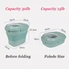 Storage Bottles Foldable Rice Container Large Capacity Pet Food Tank Insect-proof Moisture-proof Grain Bucket Kitchen Organizer