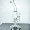 Hot Sell the Mobius Matrix Hookah Glass Bong Rökande rörvattenrör med 2 percs 12 tum höga bara GB-186-1