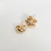 Orecchini a bottone con ape e cuore placcati in oro giallo con scatola originale per gioielli Pandora in argento sterling 925 per feste di moda per donne e ragazze