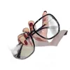 Solglasögon Kvinna Square Clear Glasses Ramar Retro Metal Gelgasses Frame For Women Spectacles2551905