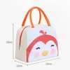 Sacs de rangement Portable isolé toile sac à déjeuner thermique alimentaire pique-nique refroidisseur transporter fourre-tout voyage pour les enfants