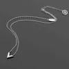 Pendant Necklaces Hip Hop Trendy Easy Chic Simple Letter Pendant Extra Long Thin Choker Necklace Stainless Steel Gold Silver Rose Filled Love Girls Women